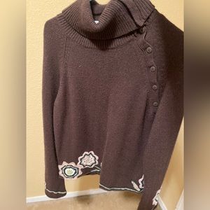 Brown Isabella Bird knit sweater